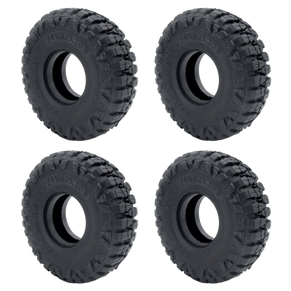 1.0 Inch Soft Rubber RC Crawler Tires 4Pcs for TRX-4M Axial SCX24 lifestyle view