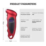 New Handheld Tire Pressure Gauge Backlight High-precision Digital Monitoring Car Tyre Air Meter LCD Display Manometer Barometers