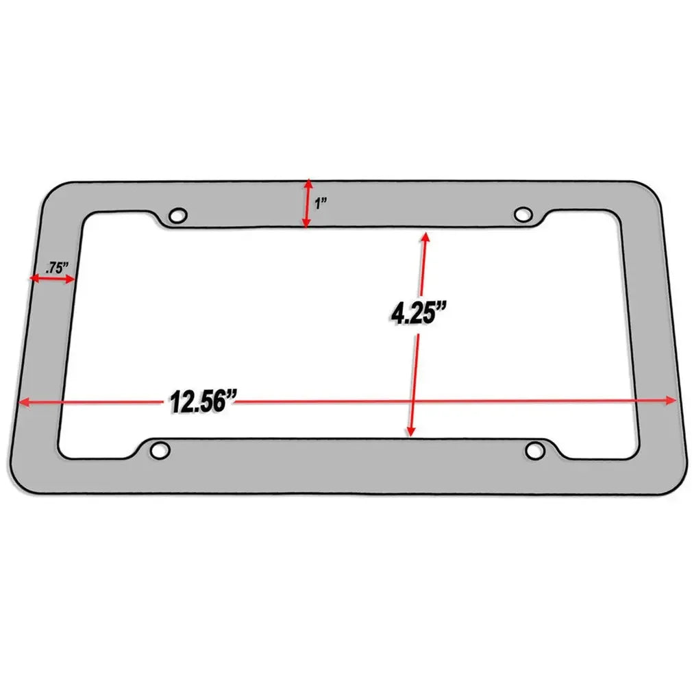 NEW Universal 30*15CM 1/2pcs License Plate Frame Carbon Pattern Plastic License Pla additional angle