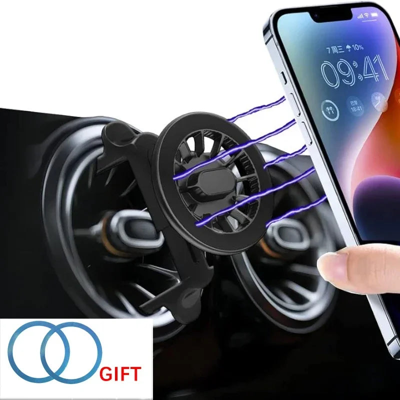 Round Air Outlet Phone Holder Car for Mercedes Benz | Magnetic Phone Stand alternate view