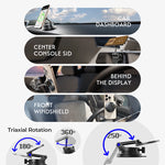 LISEN Qi2.2 25W MagSafe Car Mount Charger | Vacuum Suction Cup Wireless Charger for iP close-up view