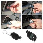 Mini Keychain Digital Tire Pressure Gauge | LCD Display Car Tire Tester with Safety A lifestyle view