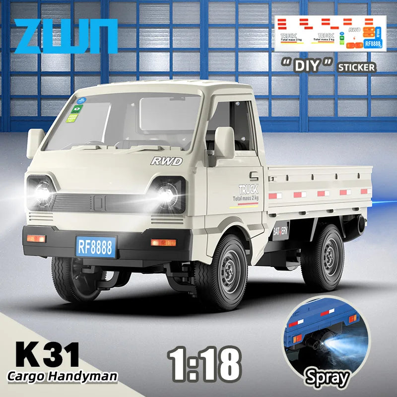 ZWN 1:16/1:18 RC CAR Simulation Drift Climbing Truck Led Light Small Cargo Remote Control Electric T