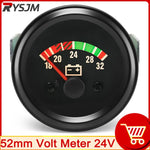 12V 24V 52mm Car Voltmeter Gauge Set | Water Temp Oil Temp Oil Pressure alternate view