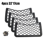 42x21cm/36x18cm/32x21cm/32x17cm Car Organizer Net Pocket Car Net Bag Phone Holder Rack close-up view