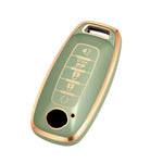 Soft TPU Keyfob Cover Case Keychain for Nissan 2025 2026 Armada PRO 4-X Versa X-Trail T33 Serena Rouge Kicks Pathfinder Ariya
