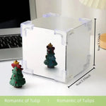 DIY Tulip Sea Mirror Night Light Kit lifestyle view