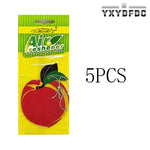 Fruit Car Air Freshener | Natural Aromatherapy Tea Paper Hanging Perfume close-up view