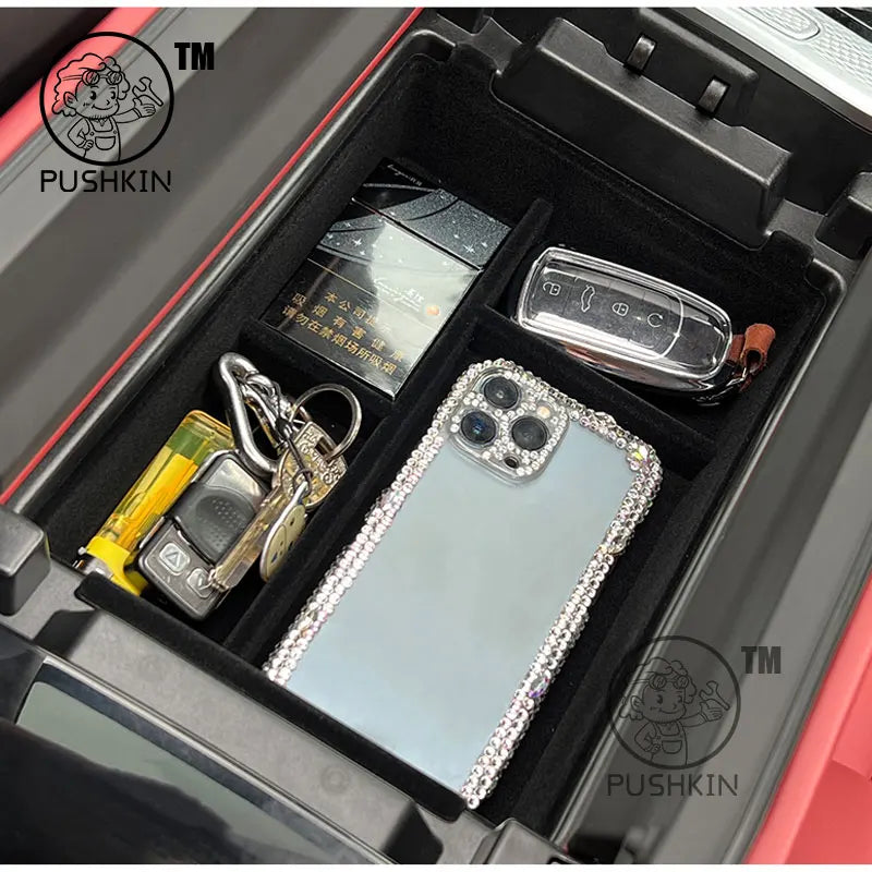 For OMODA 9 C9 PHEV OMODA 9 SHS 2024 Car Armrest Storage Box Center Console Organizer Center Console Interior Accessories