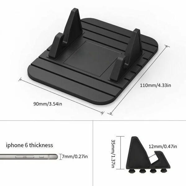 Silicone Anti-Slip Car Phone Holder Dashboard Stand Mat detail view