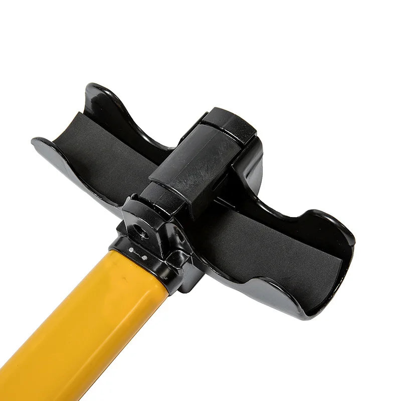 Car Steering Wheel Lock Universal Fit Maximum Security Steering Anti-Theft T-Bar Steer close-up view