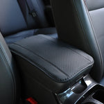 Color-Matched Double-Strand PU Leather Check-Pattern Embossed Car Armrest Pad Center Console Pad Car Decoration Item