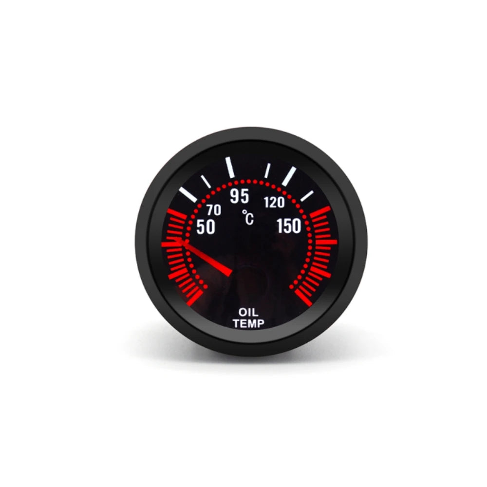 2″ 52mm 7-in-1 Car Gauge Set with Smoke Lens | Tachometer, Boost, Vacuum, Temp, Oil additional angle