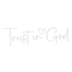 Trust In God Mirror Decal | Car Decals For Women, Christian Faith Vinyl Decal lifestyle view