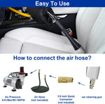 Car Cleaning Gun | High Pressure Air Blow Gun for Uncharged Interior Spraying alternate view