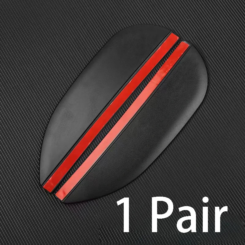 1 Pair  Black Car Rearview Mirror Rain Visors, Self-Adhesive Sun Shade Guards, Universal Fit for All Vehicles
