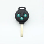 Xinyuexin 3 Buttons Silicone Pad Remote Key Shell Case for Mercedes-Benz Smart Fortwo 45 detail view