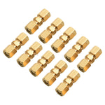 10pcs Car Brake Line Connector Joint For Brake Line Without Flaring 4.75mm 3/16" OD Tu close-up view