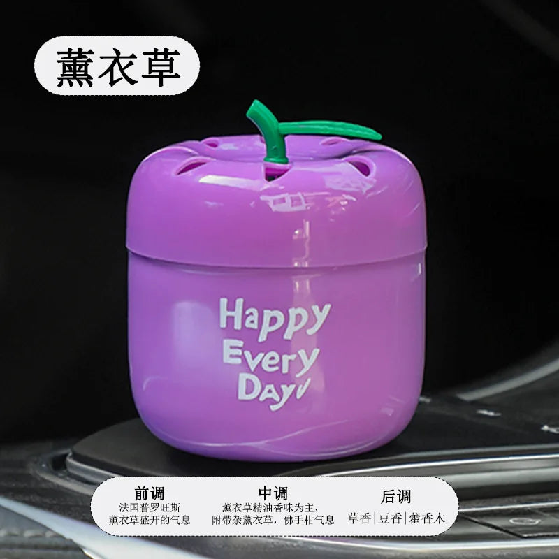 Apple Car Fragrance Decoration Car Air Freshener Fruit Flavor Solid Fragrance Decoration
