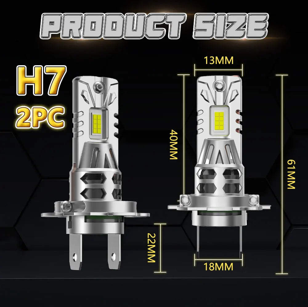 H7 H4 LED Canbus Headlight Bulb 1000W Ultra Powerful Spotlight Motorcycle Lamp Ampo additional angle