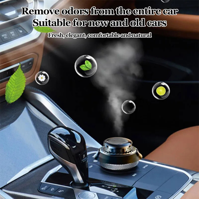Solar Car Mounted Perfumer Instrustment Portable Vehicle Microwave Instrument Solid Aromatherapy Car Diffusers For Auto Truck