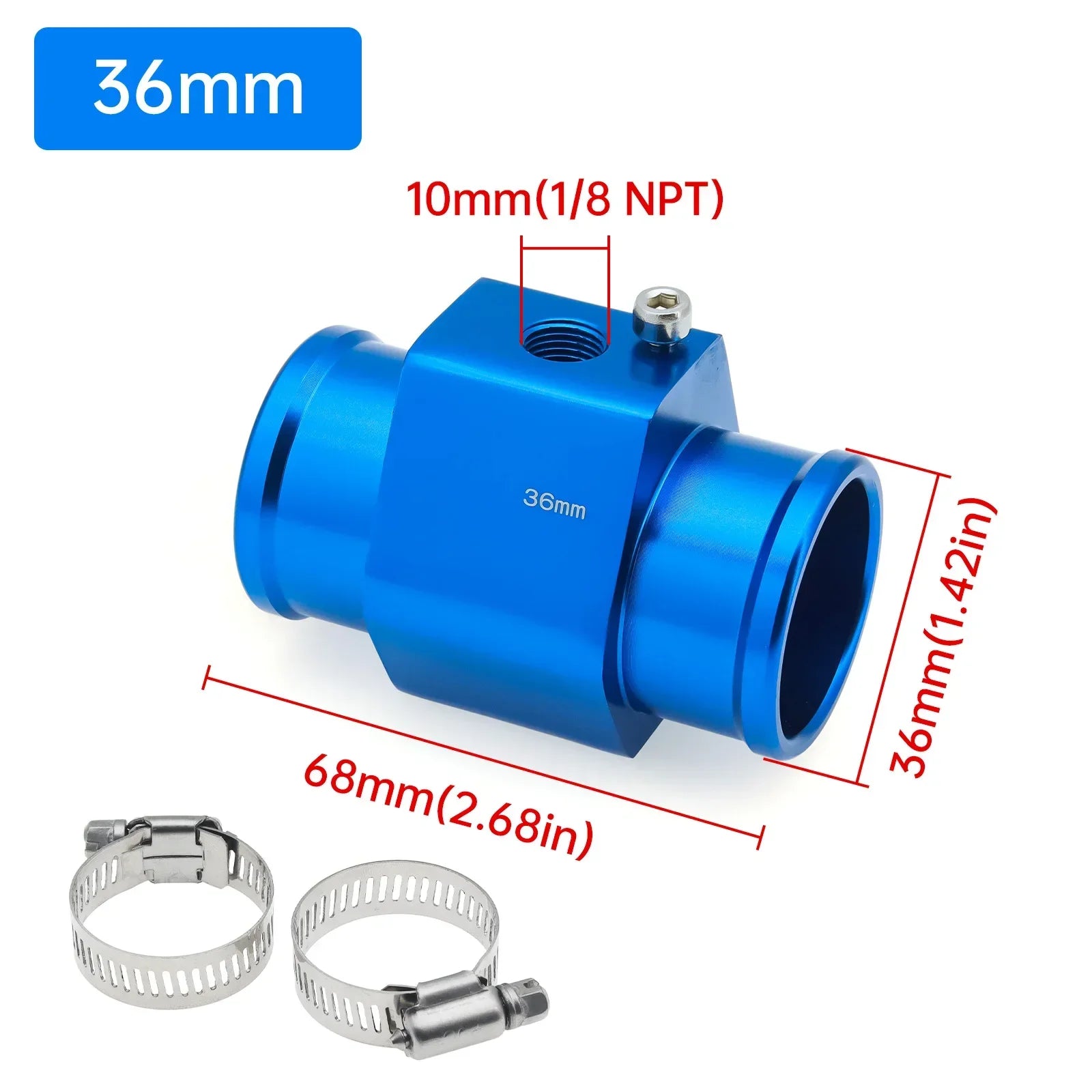 Water Temperature Sensor Adapter | Radiator Hose Gauge Adapter for Car Boat lifestyle view