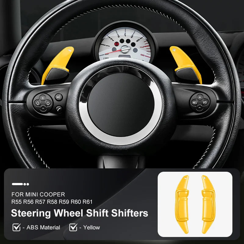 Car Steering Wheel Shift Paddle Shifters Extension for MINI Cooper S JCW R55 R56 R57 R58 detail view