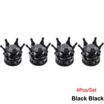 Bling Bling Rhinestone Valve Stem Caps | Chrome Crown Tire Valve Caps for Cars, Bikes & detail view
