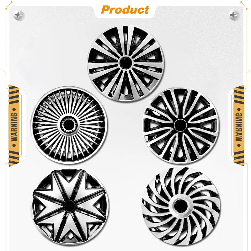 14 15 16 17inch Hub Cover for Iron Rim Wheel Cover Set of 4 Steel Sports Caps Rim 14 Plastic Hubcap for R15 Tire Car Accessories