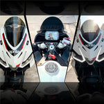 Aprilia RS457 Motorcycle Screen Windshield | PC Wind Deflector lifestyle view