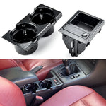 Double Hole Car Center Console Storage Box with Cup Holder | For BMW E46 1999-2006 close-up view
