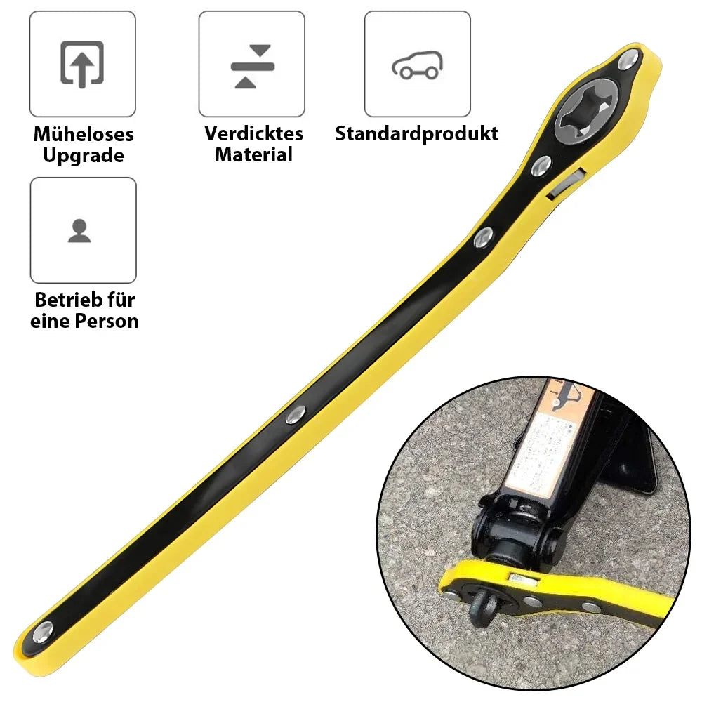 1.5T car jacks Manual Lift Jack Car Repair Tool Lifting Tool with Labor-saving Ratche lifestyle view
