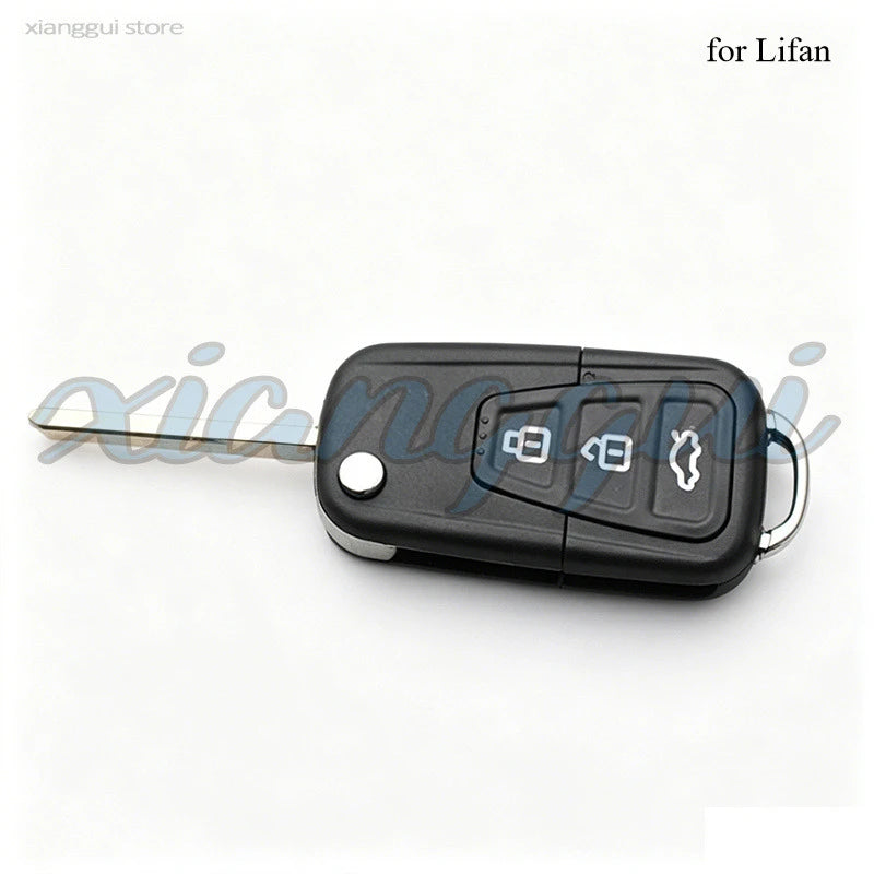 3 Buttons Car Key Housing Key Case Shell for Lifan X60 X50 close-up view