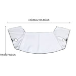 Silver Car Windshield Sunshine Shield Winter Sunshine Cover Front Window Ice Frost Ou alternate view