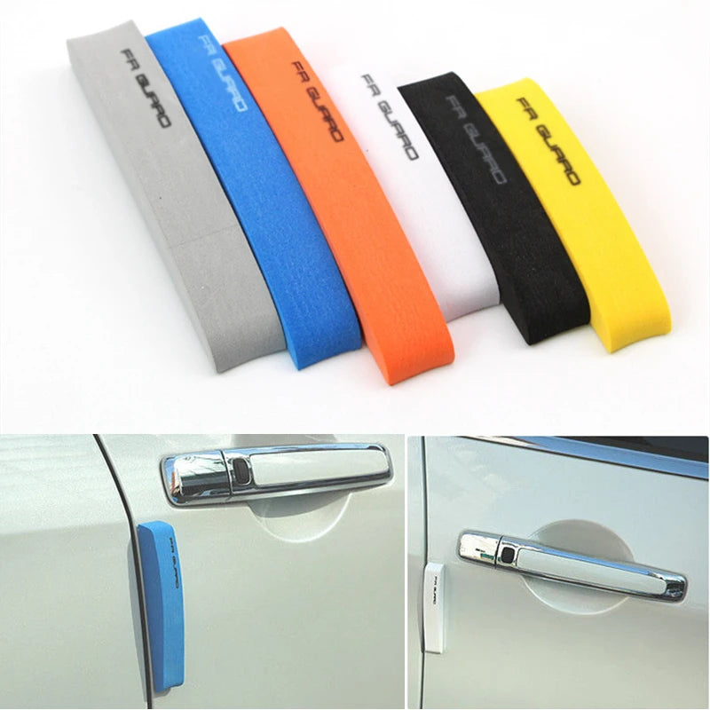 Universal 4Pcs Car Door Protector Guard Strip Scratch Protector Car Rubber Stickers Auto Door Edge P