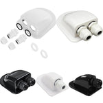 Double Wire Entry Gland Box Solar Panel Roof Wire Entry Gland Box Cable Motorhome White Double Hole