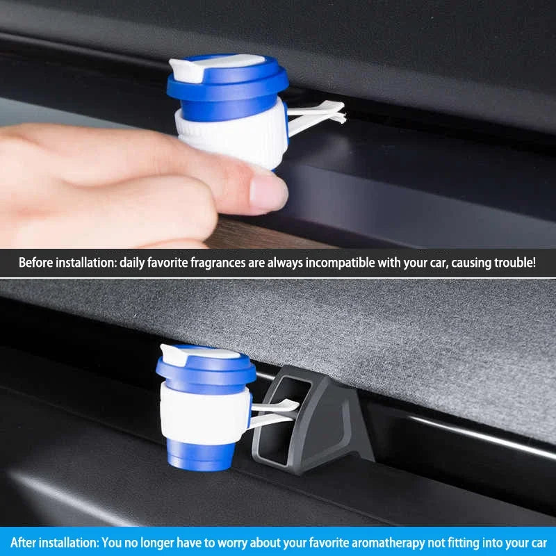2025 Launch For Tesla MODEL 3 Highland Y Silicone Car Air Vent Air Freshener Adapter Air Outlet Aromatherapy Fragrance Clip