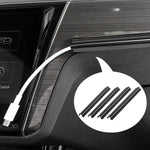 4Pc Sleek Car Cable Organizer Kit Universal Sleeves for a Neat Damage-Free Interior Protect Charging