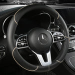All Seasons Leather Diamond Steering Wheel Cover Universal Fit for 14 .5-15 Inch Dura alternate view