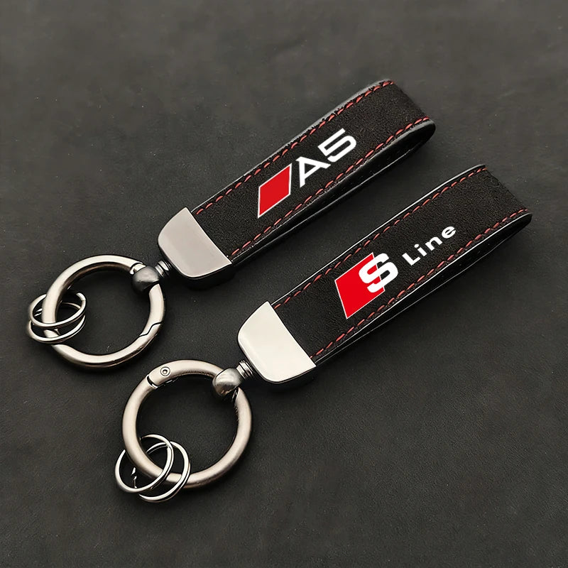 2026 Suede Key Ring Sport Car Keychain | Custom Gift With Emblem