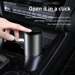 Household Car Trash Bin Alloy Garbage Can For Car Dustbin Waste Rubbish Basket Bin Or alternate view