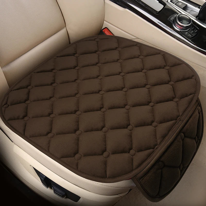 Car Seat Cushion Cover Universal Winter Warm Rear Seat Protector Three Piece detail view