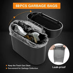 Mini Car Trash Can with Lid, Leak-proof, 3 Pcs detail view