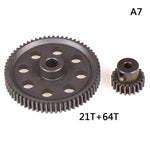 HSP Steel Metal Spur Differential Main Gear 17T/21T/26T/29T/64T Pinion Gear
