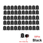 10/25/50/100Pcs Universal Plastic Tire Valve Caps for Cars, Trucks, Motorcycles, an additional angle