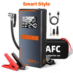 2025 Newest All-in-One Car Emergency Jump Starter & Air Pump 1200A Peak 150PSI Tire Inflator with LED Light & Power Bank