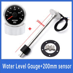 100mm-500mm Car Water Level Gauge Sensor with 7-Color Digital Pointer Indicator | 0 additional angle