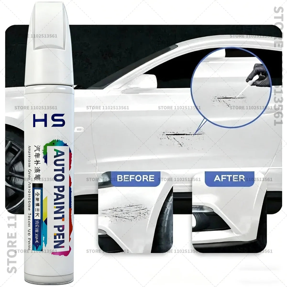 Touch Up Paint Pen – Quick Car Scratch Repair for Chips & Minor Scratches For MG Motor M detail view