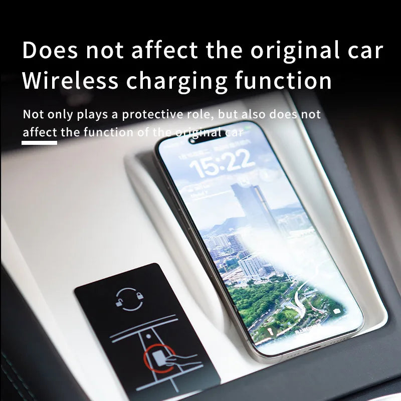 Silicone Wireless Charger Pad for Tesla Model 3 Highland 2024 2025 | Center Console additional angle