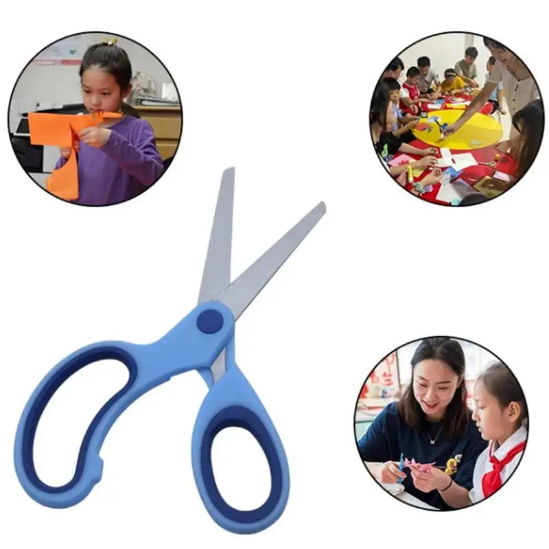 Left Handed Scissors Stainless Steel Colorful Cute Design For Students Children Office Use Safety Si